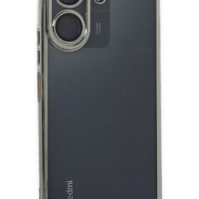 Xiaomi Redmi 13C Kılıf Lensli Silikon - Gümüş-(5796)