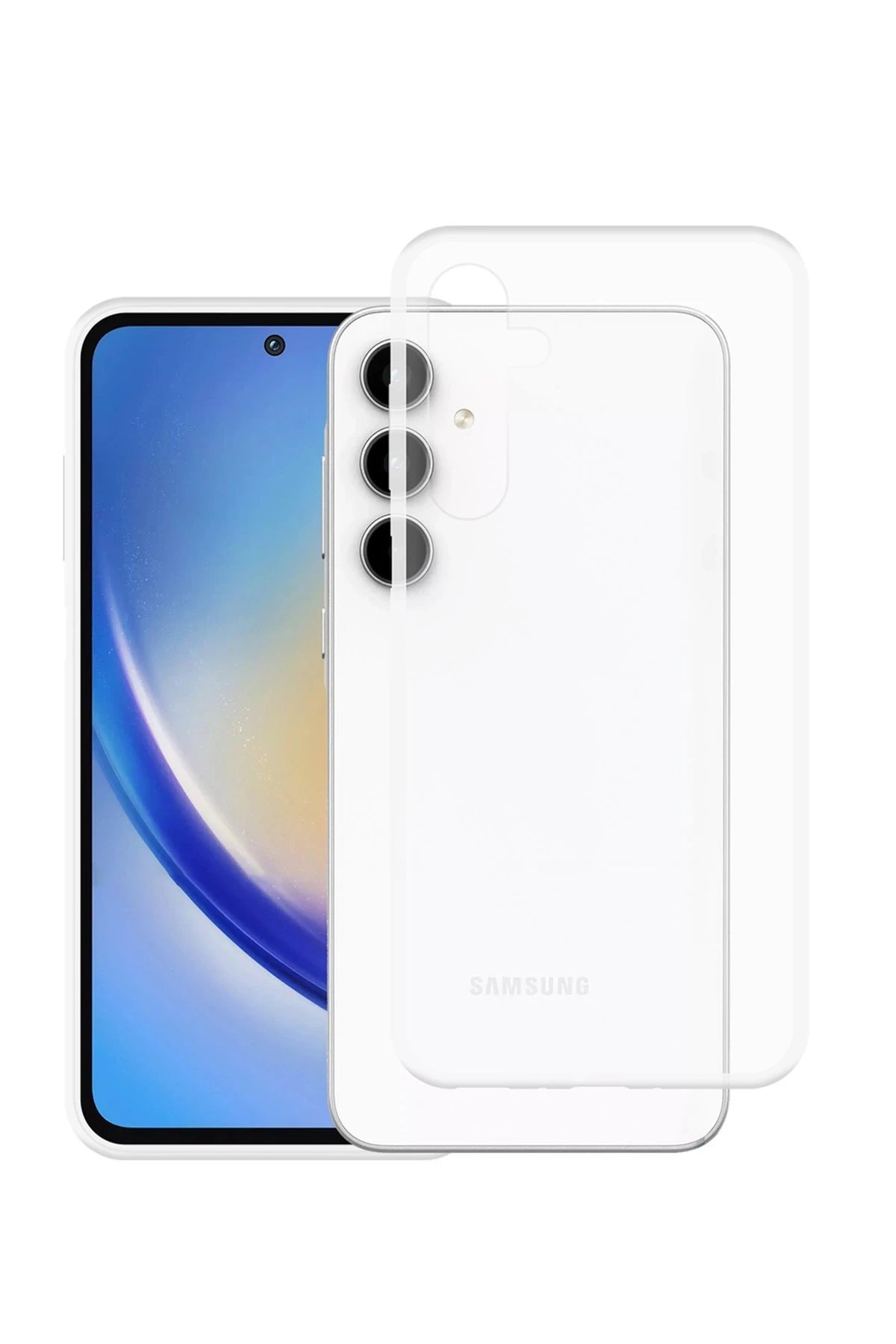 Samsung Galaxy A35 5G Kılıf Lüx Şeffaf Silikon-(5796)