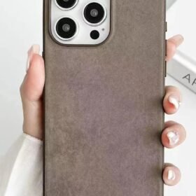 iPhone 15 Pro Kılıf Karen Magsafe Kapak - Kahverengi-(5796)