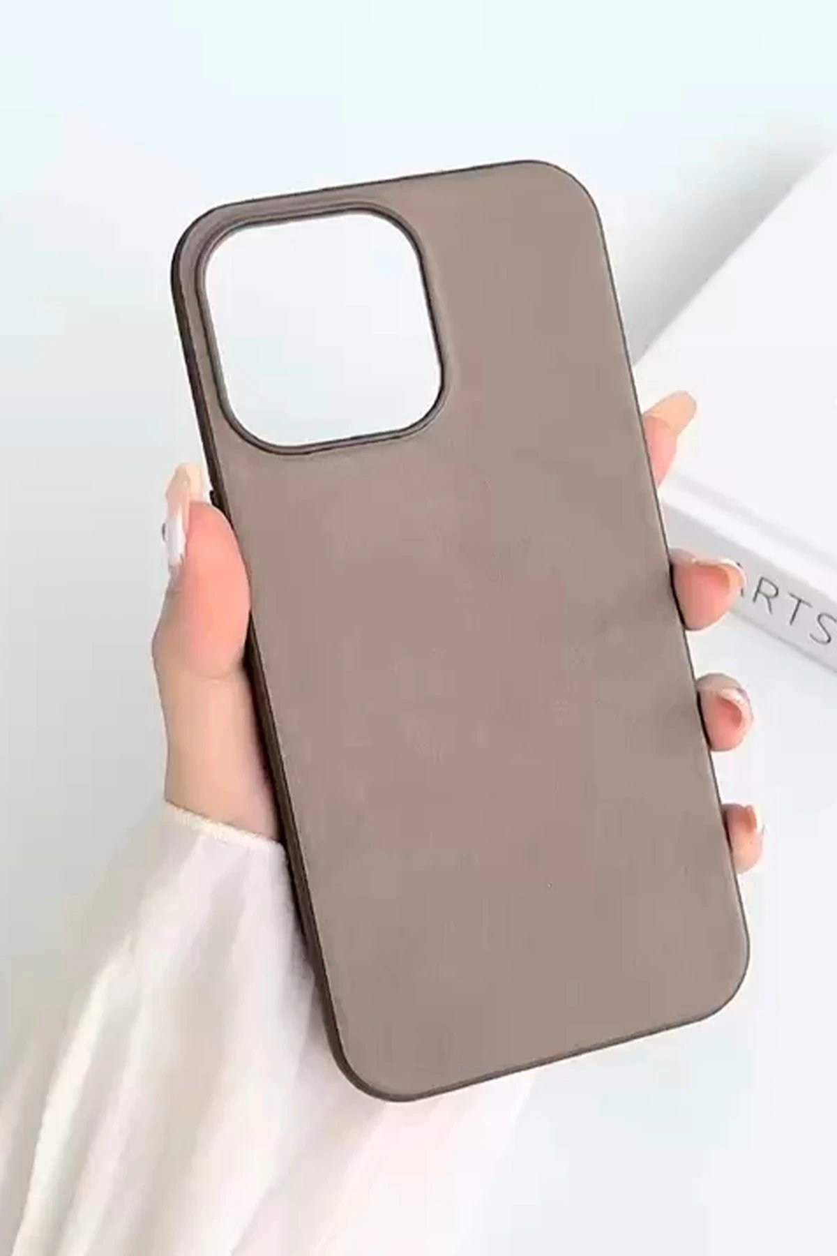 iPhone 15 Pro Kılıf Karen Magsafe Kapak - Kahverengi-(5796) - Görsel 2