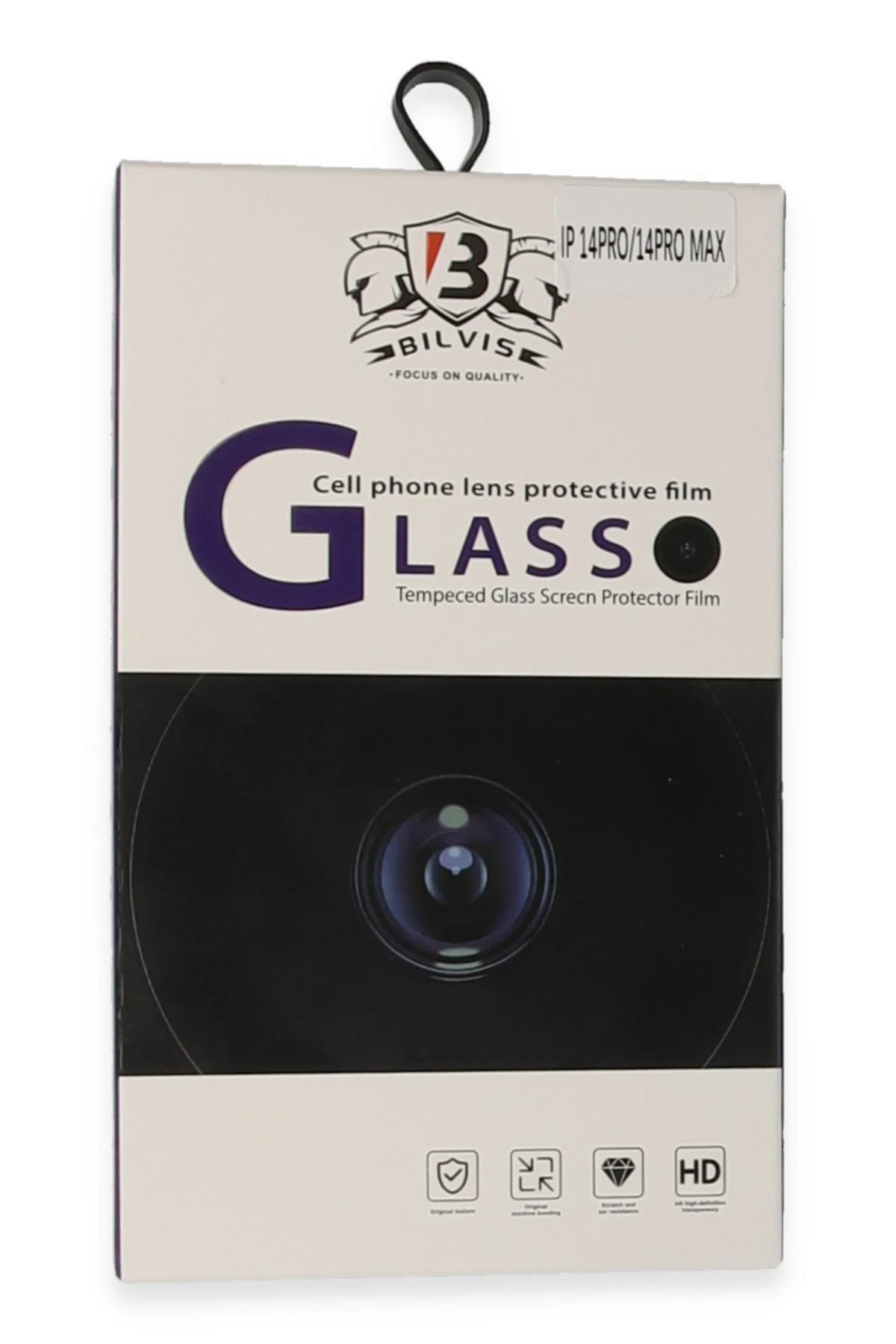 iPhone 14 Pro Max Bilvis Titan Kamera Lens - Siyah-(5796) - Görsel 3