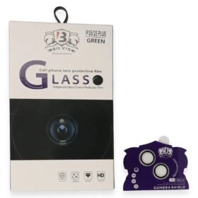 iPhone 15 Bilvis Titan Kamera Lens - Yeşil-(5796)