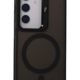 Samsung Galaxy S24 Flet Lens Magsafe Kapak - Siyah-(5796)