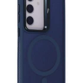 Samsung Galaxy S24 Flet Lens Magsafe Kapak - Lacivert-(5796)