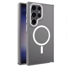 Samsung Galaxy S23 Ultra Winner Magsafe Kapak - Gri-(5796)