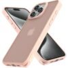 iPhone 13 Pro Max Kılıf Elegant Kapak - Pudra-(5796)
