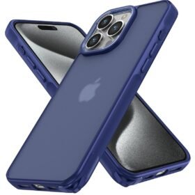 iPhone 14 Pro Max Kılıf Elegant Kapak - Lacivert-(5796)