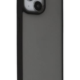 iPhone 15 Kılıf Elegant Kapak - Siyah-(5796)