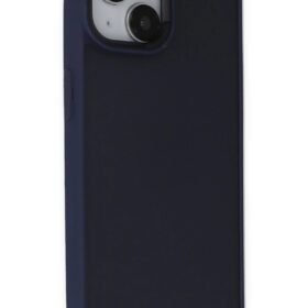 iPhone 15 Kılıf Elegant Kapak - Lacivert-(5796)