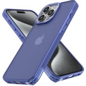 iPhone 15 Pro Kılıf Elegant Kapak - Açık Mavi-(5796)