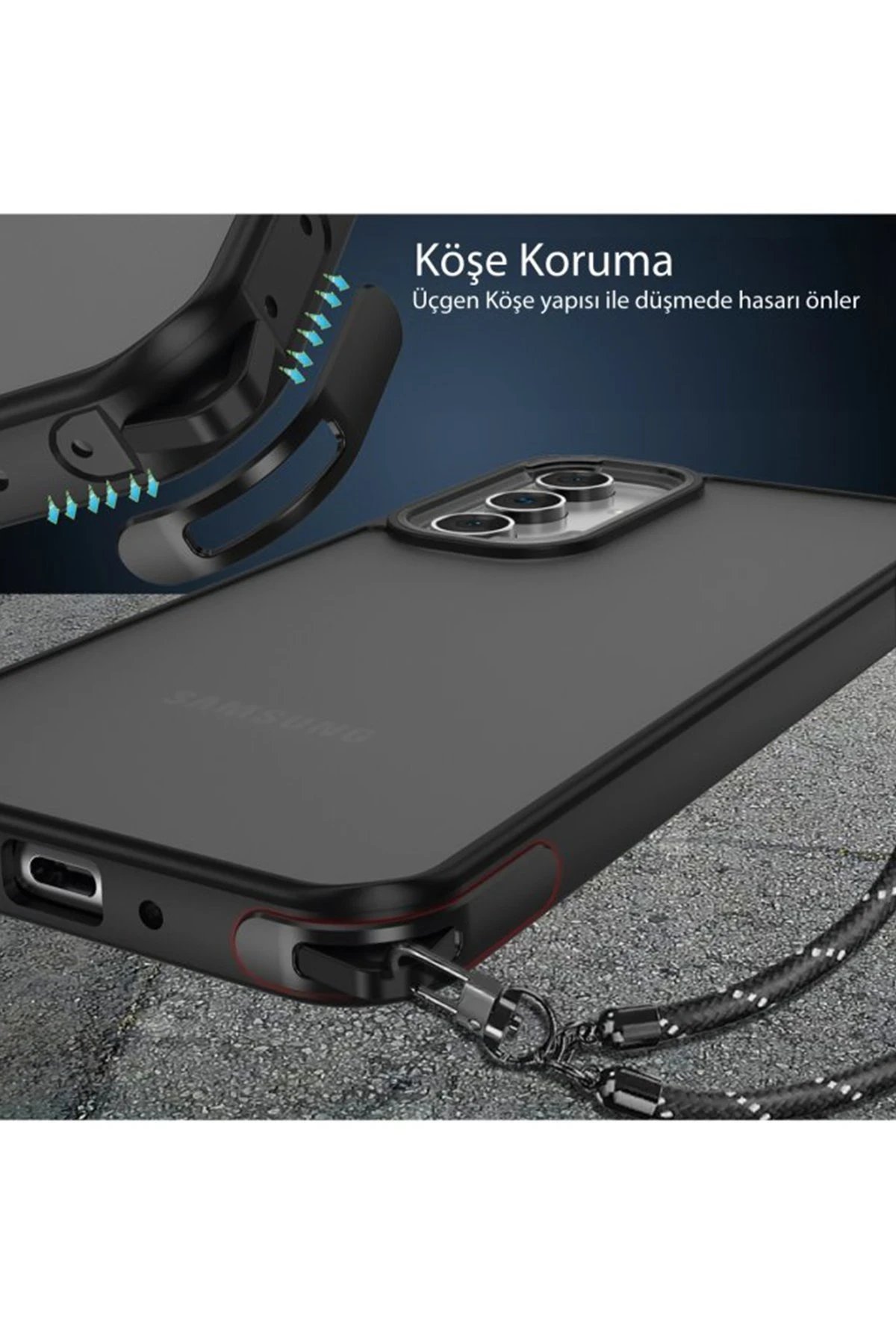 Samsung Galaxy A54 5G Kılıf Elegant Kapak - Siyah-(5796) - Görsel 3