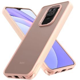 Xiaomi Redmi Note 9 Kılıf Elegant Kapak - Pudra-(5796)