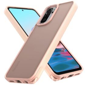 Xiaomi Redmi Note 10 Pro Kılıf Elegant Kapak - Pudra-(5796)