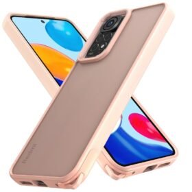 Xiaomi Redmi Note 11 Kılıf Elegant Kapak - Pudra-(5796)