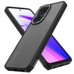 Realme C55 Kılıf Elegant Kapak - Siyah-(5796)