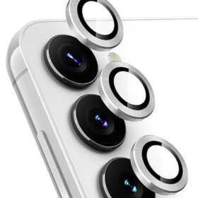 Samsung Galaxy A34 5G Valdez Metal Kamera Lens - Gümüş-(5796)