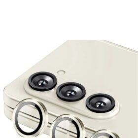 Samsung Galaxy Z Fold 5 Valdez Metal Kamera Lens - Krem-(5796)