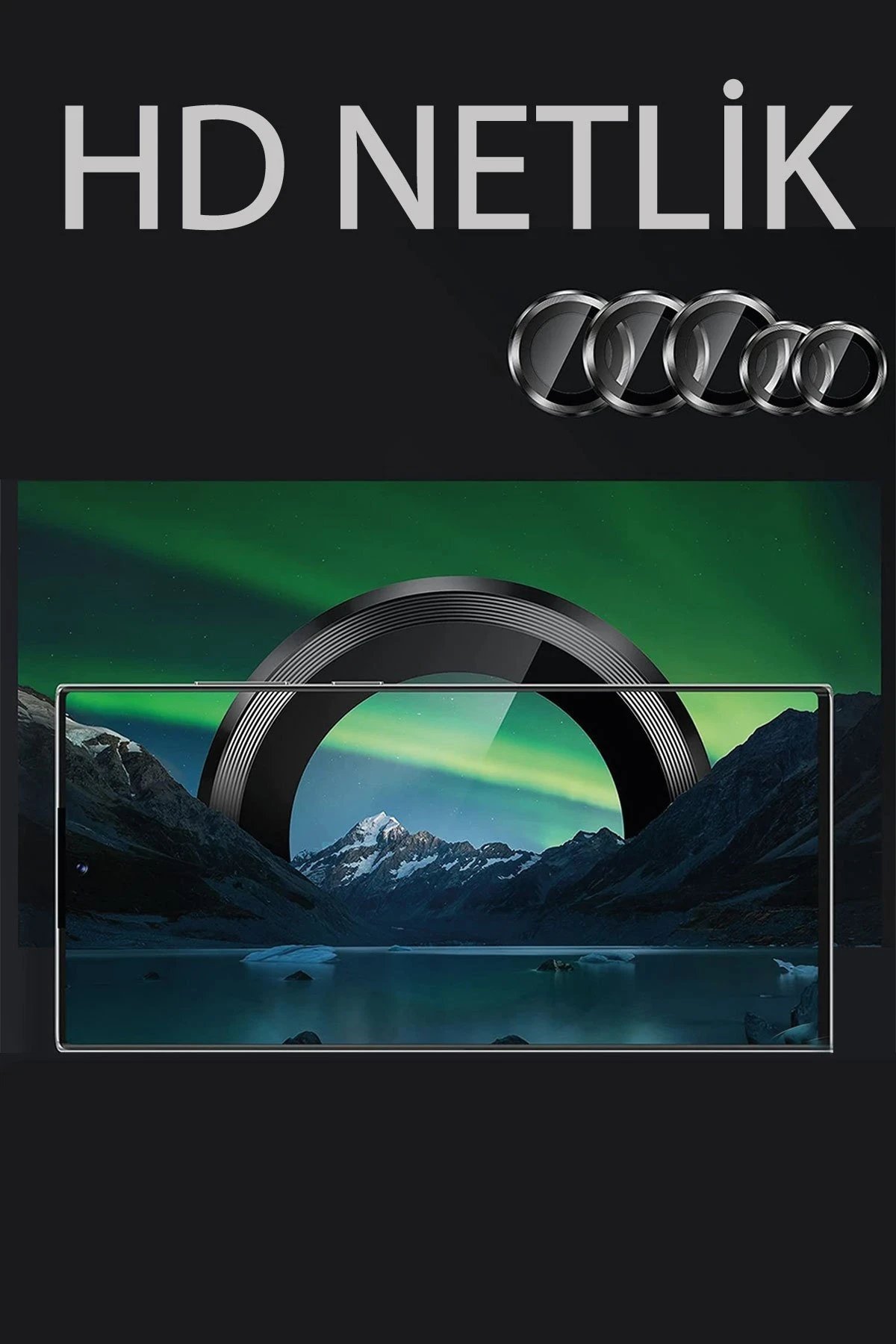 Samsung Galaxy Z Flip 5 Valdez Metal Kamera Lens - Koyu Yeşil-(5796) - Görsel 2