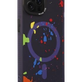 iPhone 14 Pro Colorful Magsafe Kapak - Derin Mor-(5796)