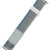 Apple Watch 38mm Alice Kumaş Kordon - Mavi-Gri-(5796)