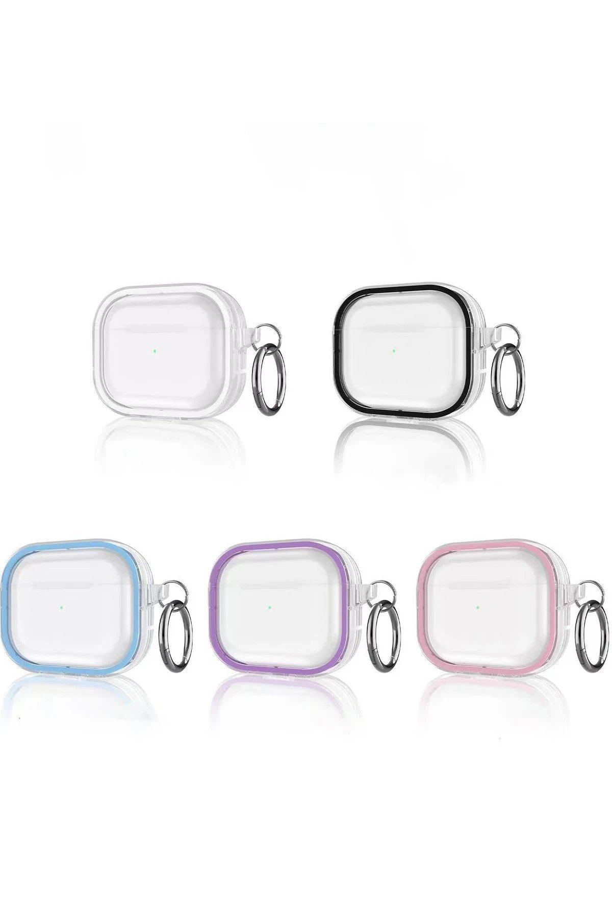 Airpods Pro 2 (2.nesil) Shiny Şeffaf Kılıf - Sierra Blue-(5796) - Görsel 3