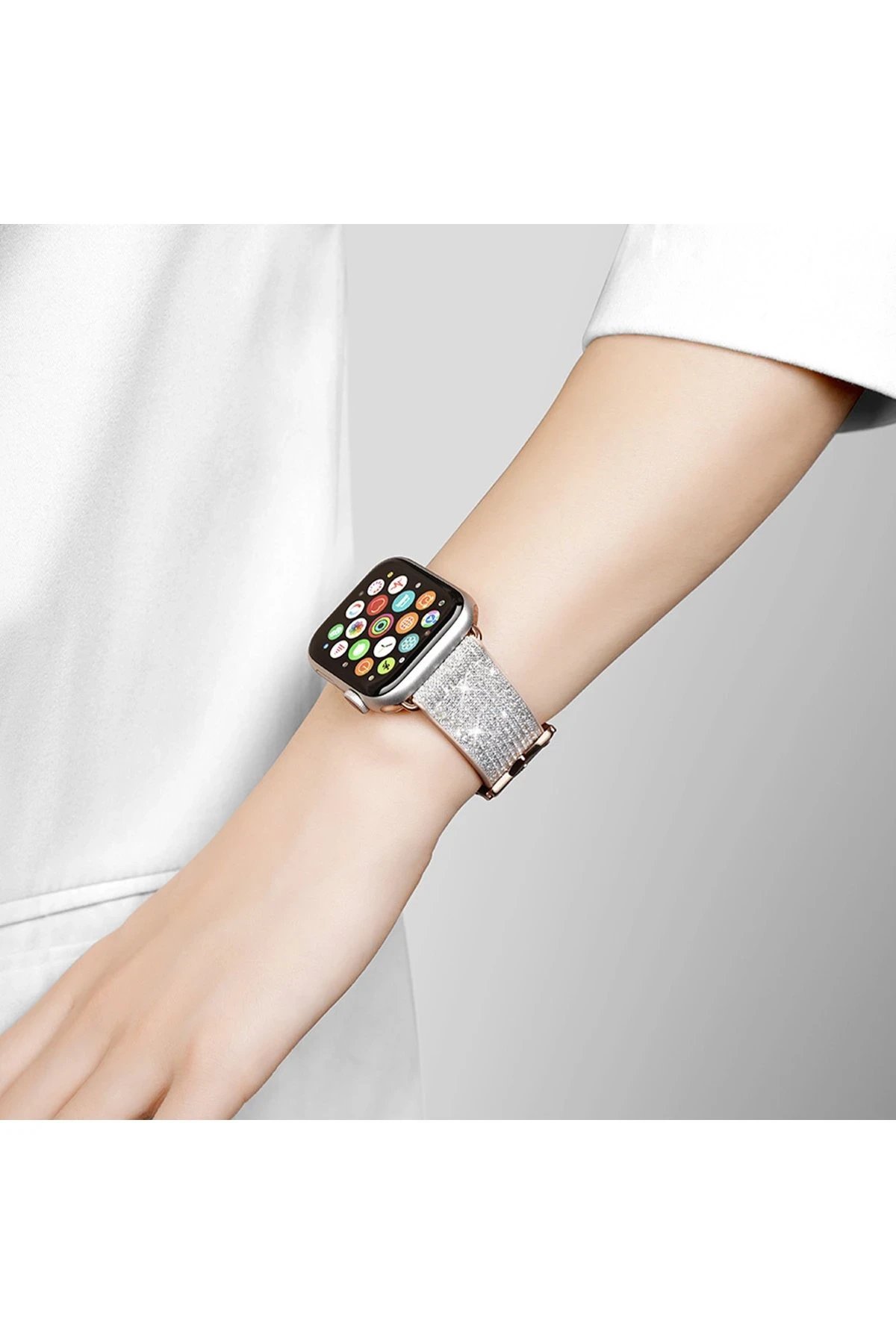 Watch 45mm Blink Kordon - Beyaz-(5796) - Görsel 4