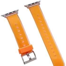 Watch 38mm Jelly Silikon Kordon - Turuncu-(5796)