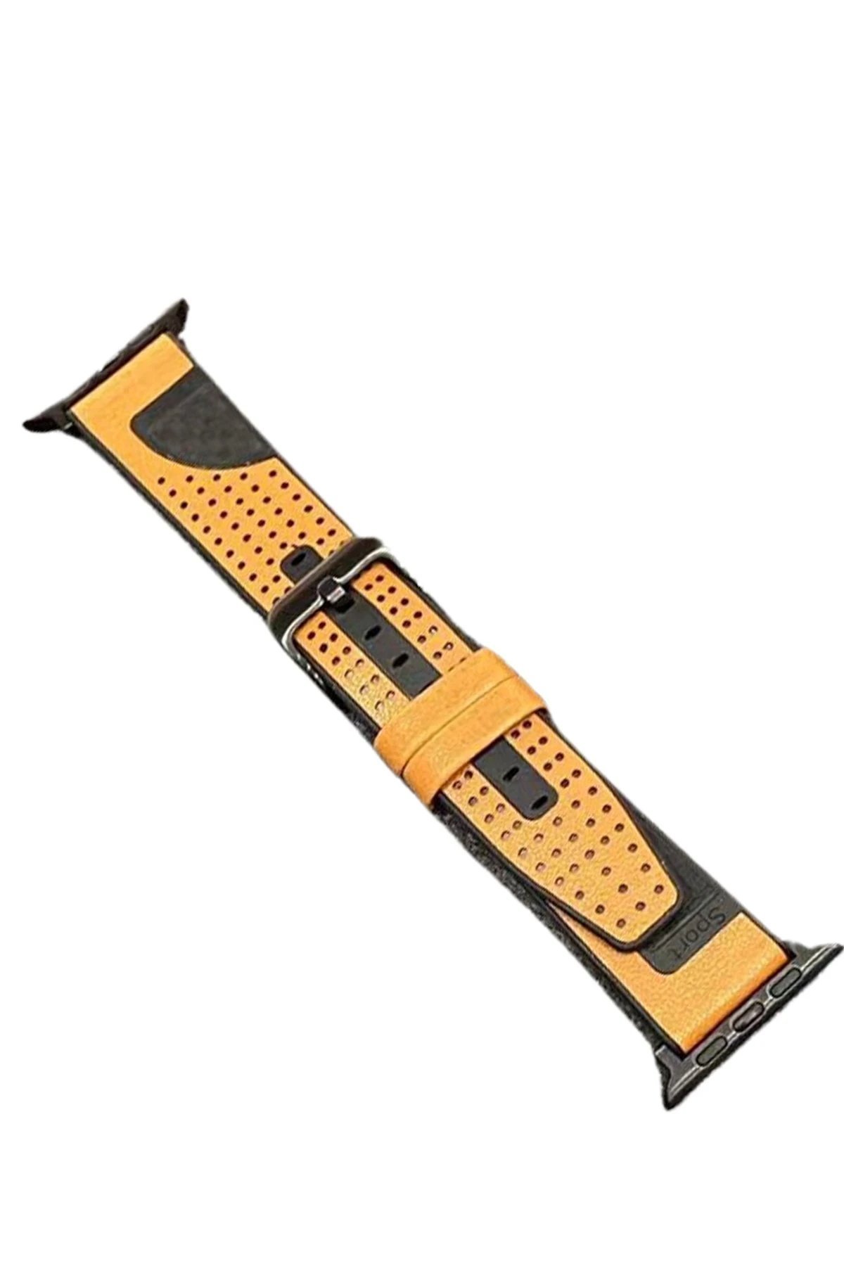 Watch 45mm Buff Deri Kordon - Taba-(5796) - Görsel 2