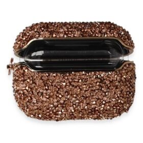 Airpods 3 (3.nesil) Mira Taşlı Kılıf - Rose Gold-(5796)