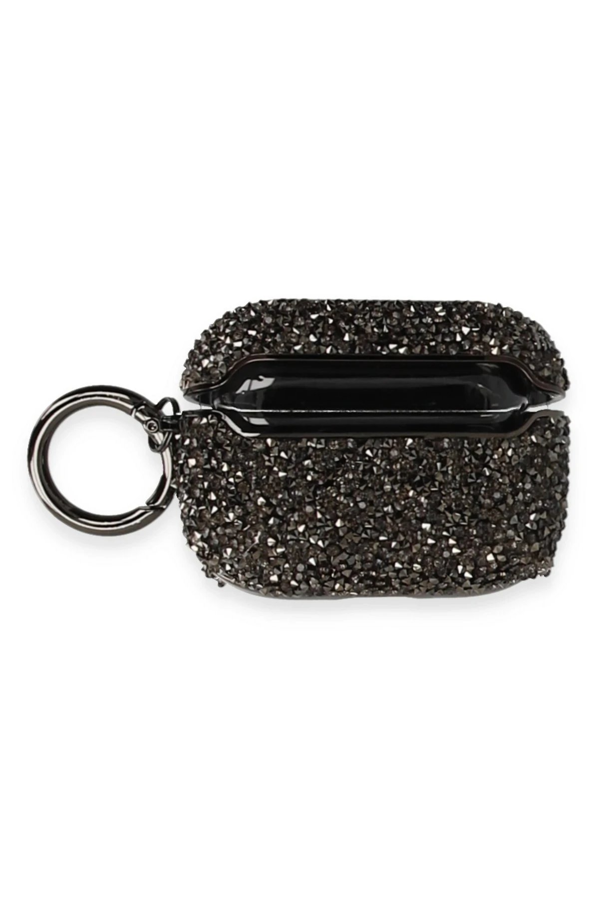 Airpods Pro (1.nesil) Mira Taşlı Kılıf - Siyah-(5796) - Görsel 2