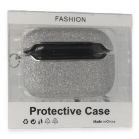 Airpods Pro (1.nesil) Spell Simli Kılıf - Gümüş-(5796)