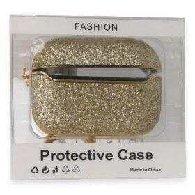 Airpods Pro 2 (2.nesil) Spell Simli Kılıf - Gold-(5796)