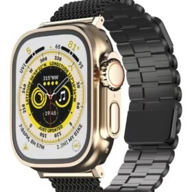 Apple Watch 42mm Ascend Metal Kordon - Siyah-(5796)