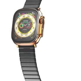 Apple Watch 42mm Made Metal Kordon - Siyah-(5796)