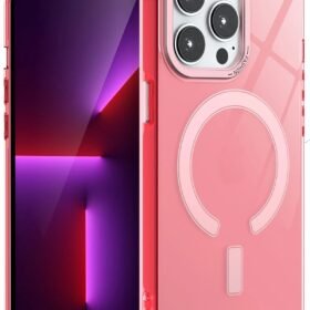 iPhone 14 Pro Kılıf Troy Magsafe Kapak - Pembe-(5796)