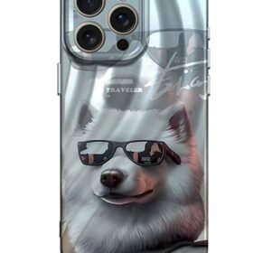 iPhone 14 Pro Kılıf Crew Desenli Kapak - Köpek-(5796)