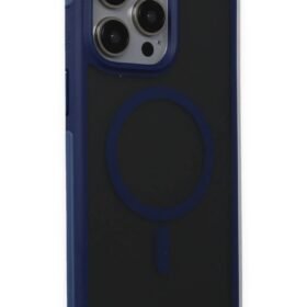 iPhone 15 Pro Toras Airbag Magsafe Kapak - Lacivert-(5796)