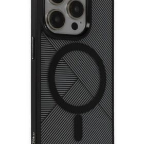 iPhone 15 Pro Vito Magsafe Kapak - Siyah-(5796)