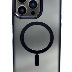 iPhone 14 Pro Solid Magsafe Kapak - Derin Mor-(5796)