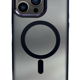 iPhone 15 Pro Max Solid Magsafe Kapak - Derin Mor-(5796)
