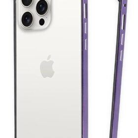 iPhone 14 Pro Max Land Bumper Koruma Kapak - Derin Mor-(5796)