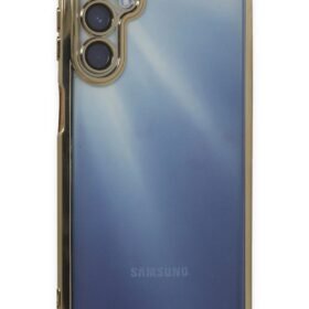 Samsung Galaxy A35 5G Kılıf Lensli Silikon - Gold-(5796)