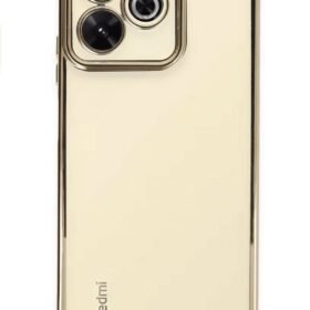 Xiaomi Redmi 13 4G Kılıf Lensli Silikon - Gold-(5796)