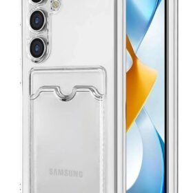 Samsung Galaxy S24 Kılıf Kart Şeffaf Silikon - Şeffaf-(5796)