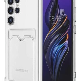 Samsung Galaxy S24 Ultra Kılıf Kart Şeffaf Silikon - Şeffaf 112-(5796)