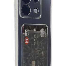 Xiaomi Poco X6 Kılıf Kart Şeffaf Silikon - Şeffaf-(5796)