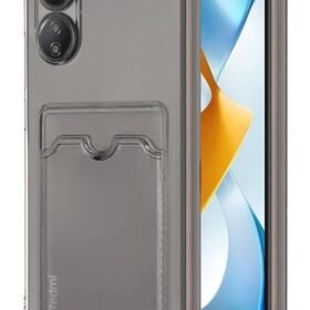 Xiaomi Redmi 13C Kılıf Kart Şeffaf Silikon - Şeffaf-(5796)