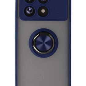 Xiaomi Poco X6 Pro Kılıf Montreal Yüzüklü Silikon Kapak - Lacivert-(5796)