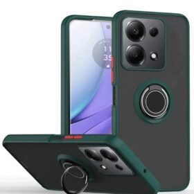 Xiaomi Redmi Note 13 Pro 4G Montreal Yüzüklü Silikon Kapak - Yeşil-(5796)