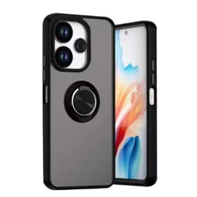 Xiaomi Redmi 13 4G Kılıf Montreal Yüzüklü Silikon Kapak - Siyah-(5796)